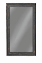 Coaster Cragen Rectangle Bold Contoured Frame Floor Mirror Brown Model 902767